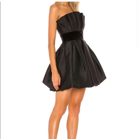 Jay Godfrey Lola Dress in Black & Black Size 10 - Picture 1 of 12